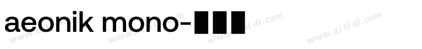 aeonik mono字体转换